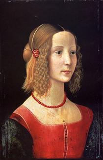 Portrait of a Girl - Domenico Ghirlandaio