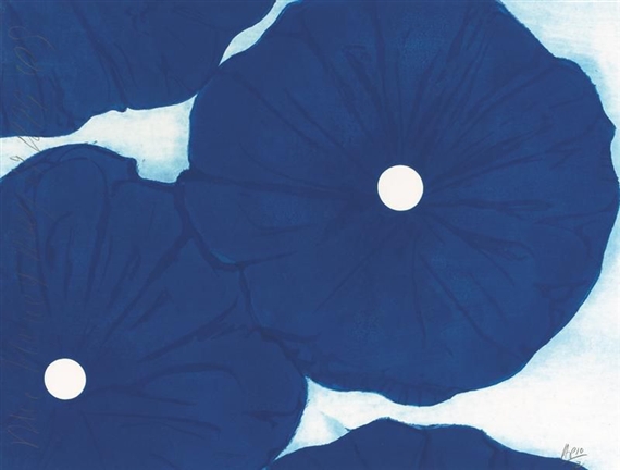 Four Blue Flowers, May 19, 1999, 1999 - Donald Sultan