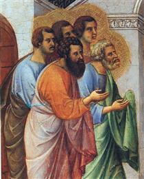 Appearance of Christ to the apostles (Fragment) - Дуччо