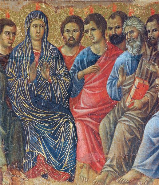 Descent of the Holy Spirit upon the Apostles (Fragment), 1308 - 1311 - Duccio