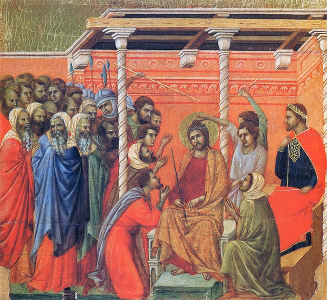 Mockery of Christ, 1308 - 1311 - Duccio di Buoninsegna