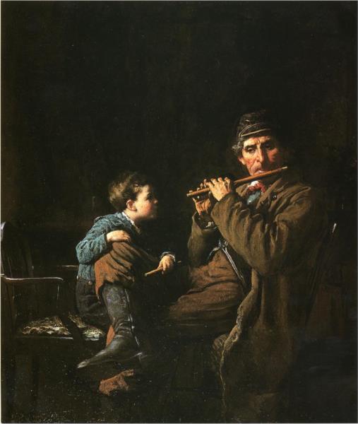 The Earnest Pupil, 1881 - Jonathan Eastman Johnson