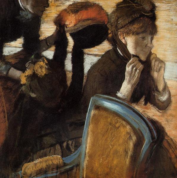 At the Milliner's, c.1882 - Edgar Degas