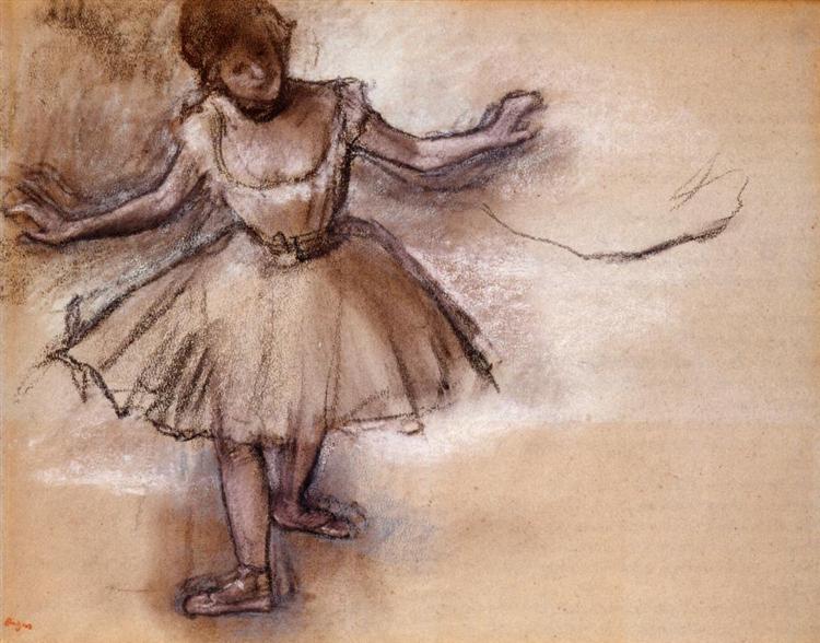 Танцовщица, c.1877 - Эдгар Дега