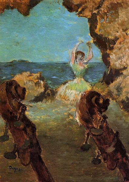 Dancer on Stage, c.1890 - Edgar Degas
