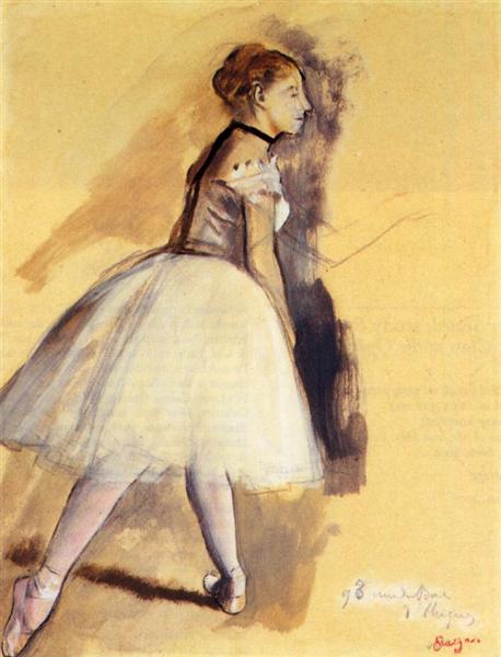 Dancer Standing (study), 1872 - Едґар Деґа