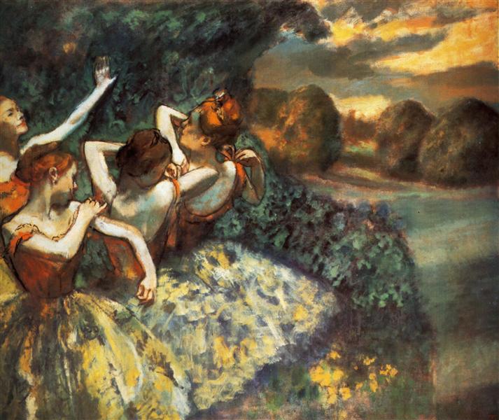 Четыре танцовщицы, 1900 - Эдгар Дега