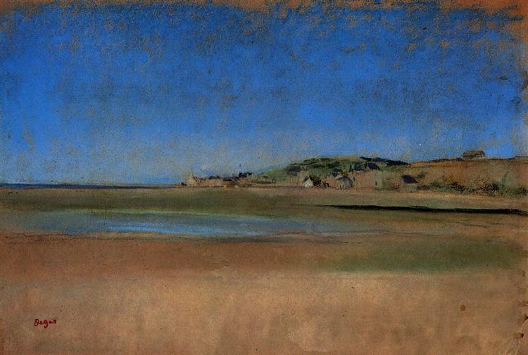 Дома у моря, 1869 - Эдгар Дега