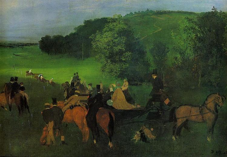 На скачках, c.1860 - c.1862 - Эдгар Дега
