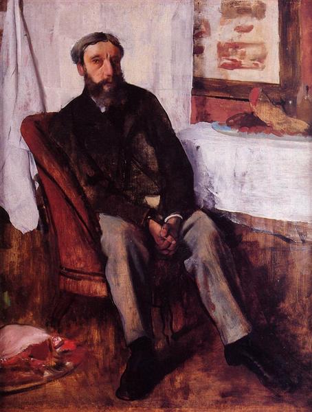 Портрет мужчины, c.1866 - Эдгар Дега
