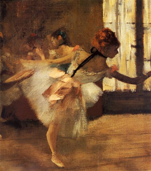 Репетиция танца (деталь), 1877 - Эдгар Дега