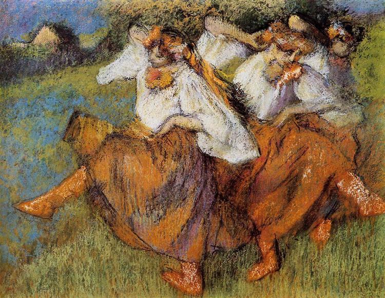 Русские танцовщицы, c.1899 - Эдгар Дега - WikiArt.org