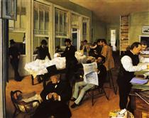 A Cotton Office in New Orleans - Edgar Degas