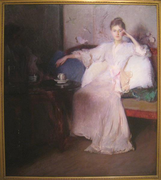 Arrangement in Pink and Gray (Afternoon Tea), c.1894 - Едмунд Чарльз Тарбелл