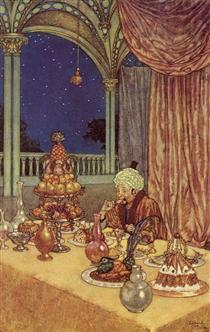 A Palace of Wonder - from Beauty and the Beast - Edmond Dulac