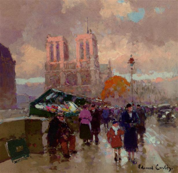 Effect of sunlight on Notre Dame - Edouard Cortes