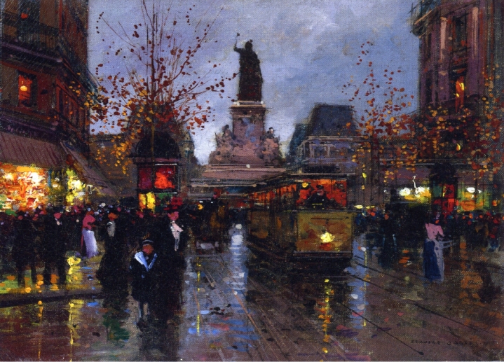 Paris, Place de la Republique at Twighlight - Édouard Cortès