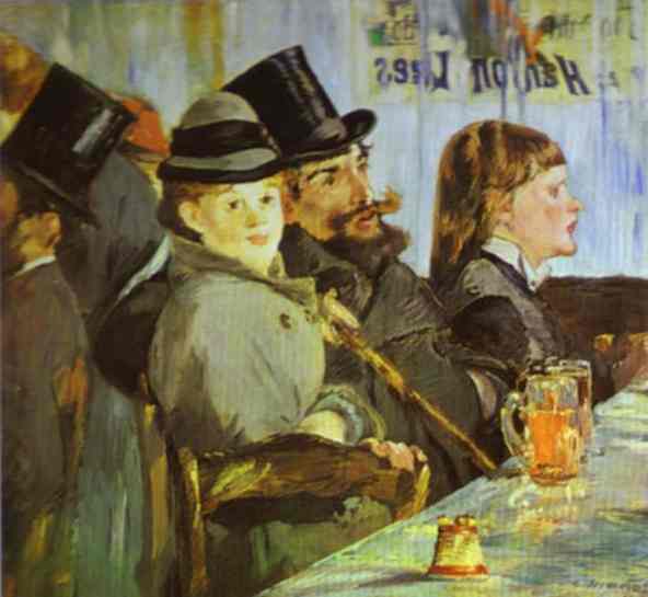 At the Café, 1878 - Edouard Manet