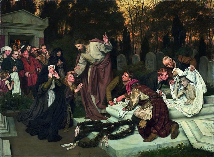 The Raising of Lazarus, 1896 - Eduard von Gebhardt