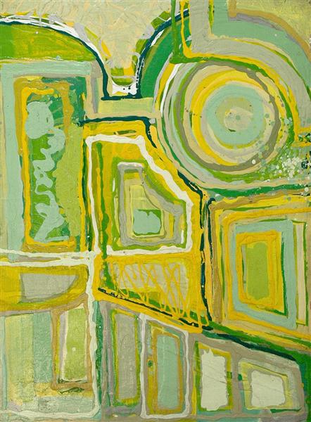 Untitled [yellow and green], 1974 - Эдуард Аведисян
