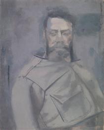 Self-Portrait in Gray Shirt - Edwin Dickinson