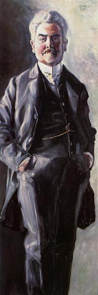 Portrait of Leopold Czihaczek, Standing, 1907 - Egon Schiele