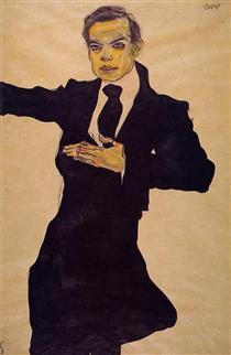 Portrait of the Painter Max Oppenheimer - Эгон Шиле