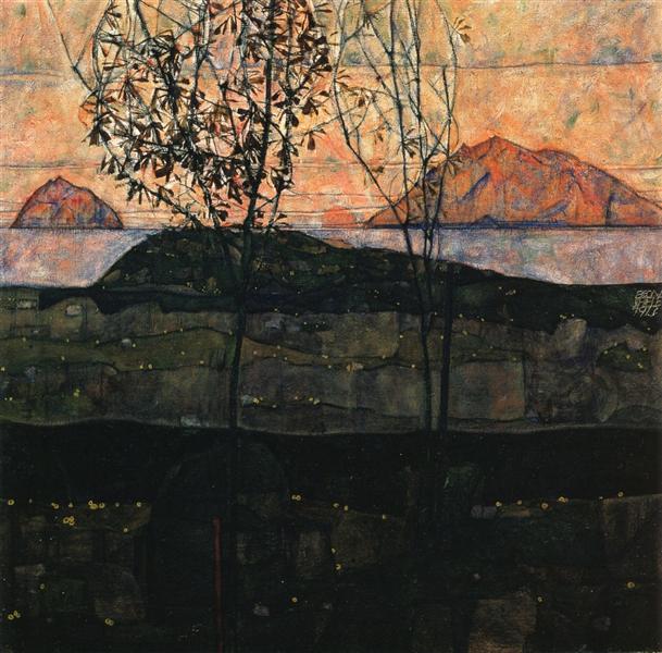 Setting Sun, 1913 - Эгон Шиле