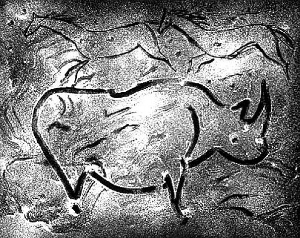 Torchlight Cave Drawing V, 1985 - 伊萊恩·德·庫寧