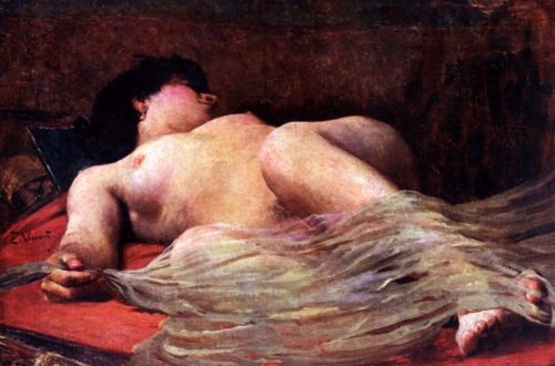 Female nude with veil, c.1894 - Eliseu Visconti