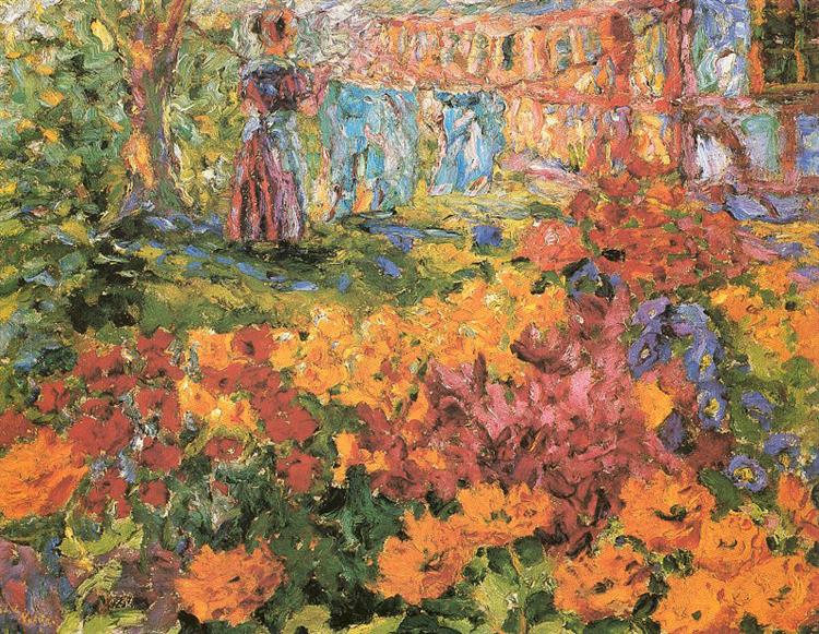 Flower Garden, 1908 - Еміль Нольде
