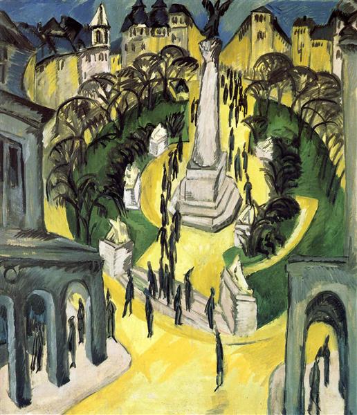 Der Belle Alliance Platz in Berlin, 1914 - Ernst Ludwig Kirchner