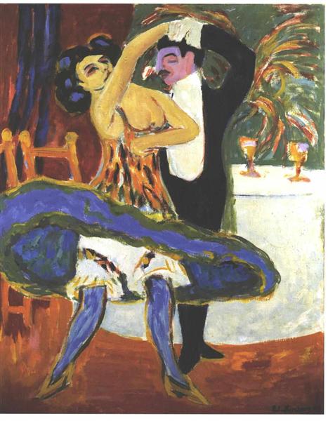 English Dance Couple, 1912 - 1913 - Ernst Ludwig Kirchner