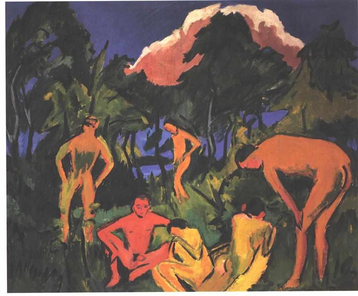 Nudes in the Sun - Ernst Ludwig Kirchner