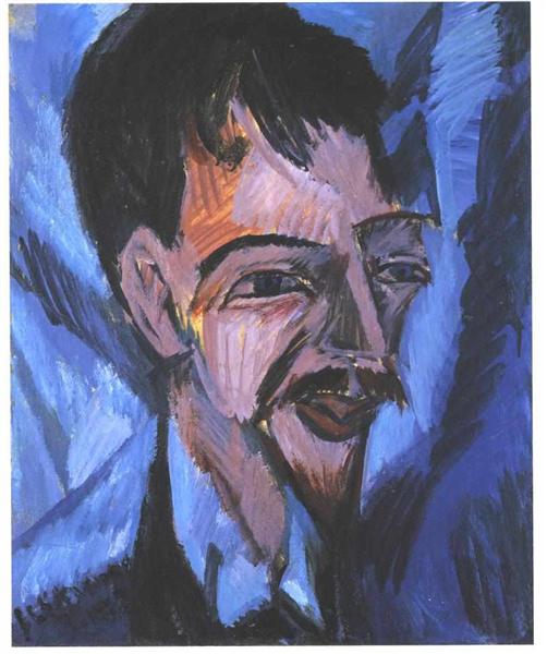 Portrait of Alfred Döblin, 1912 - Ernst Ludwig Kirchner
