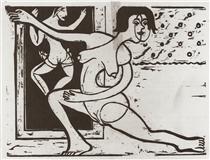 Practising Dancer - Ernst Ludwig Kirchner