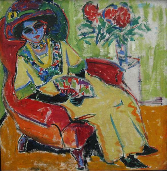Seated Lady (Dodo), 1907 - Ернст Людвіг Кірхнер