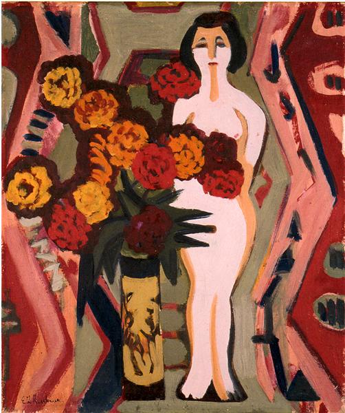 Still Life with Sculpture, 1924 - Ernst Ludwig Kirchner
