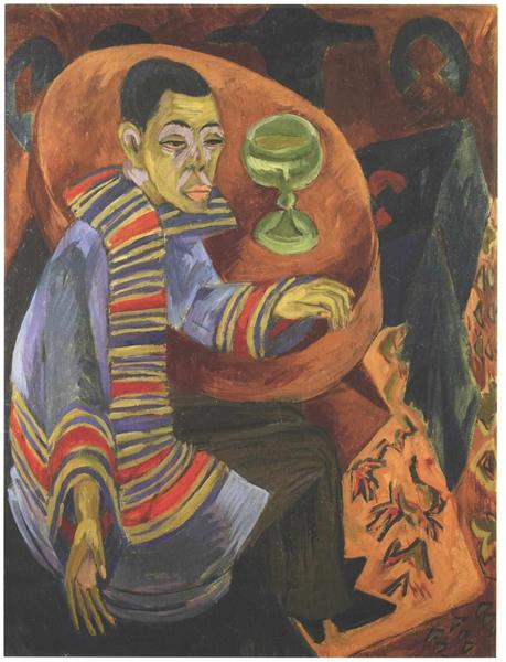 The Drinker (self-portrait) - Ernst Ludwig Kirchner