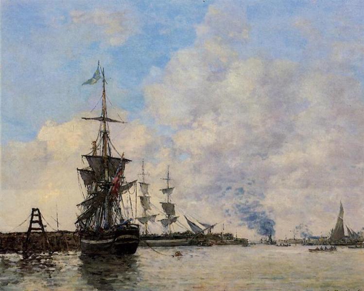 Le Havre. Avent Port., 1866 - 歐仁·布丹