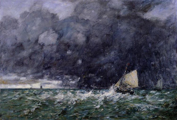 Rough Seas, 1885 - Эжен Буден