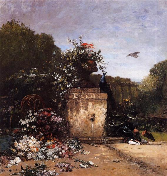 The Garden, 1869 - Eugène Boudin