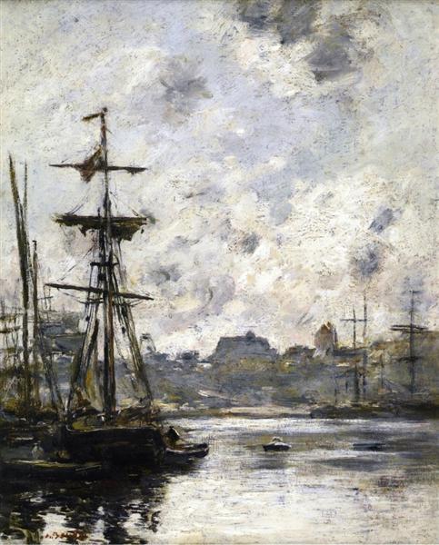The Port, Fecamp, c.1893 - Eugene Boudin