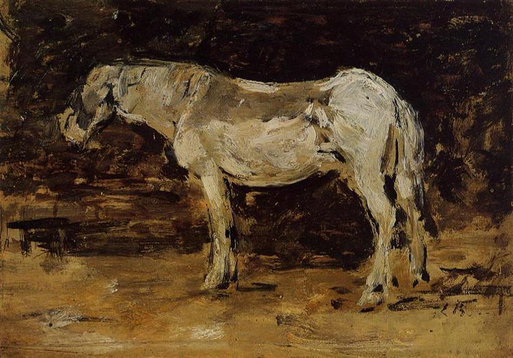 The White Horse, c.1887 - Эжен Буден