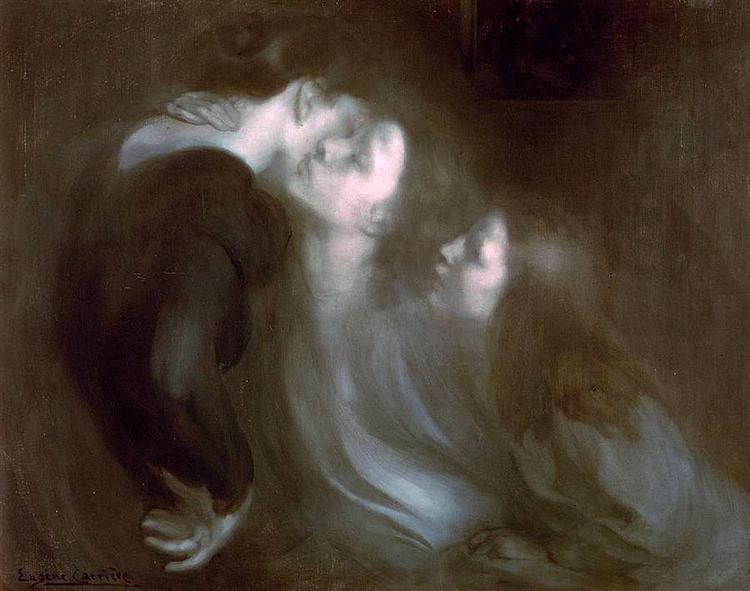 Beijo de Mãe, 1899 - Eugene Carriere