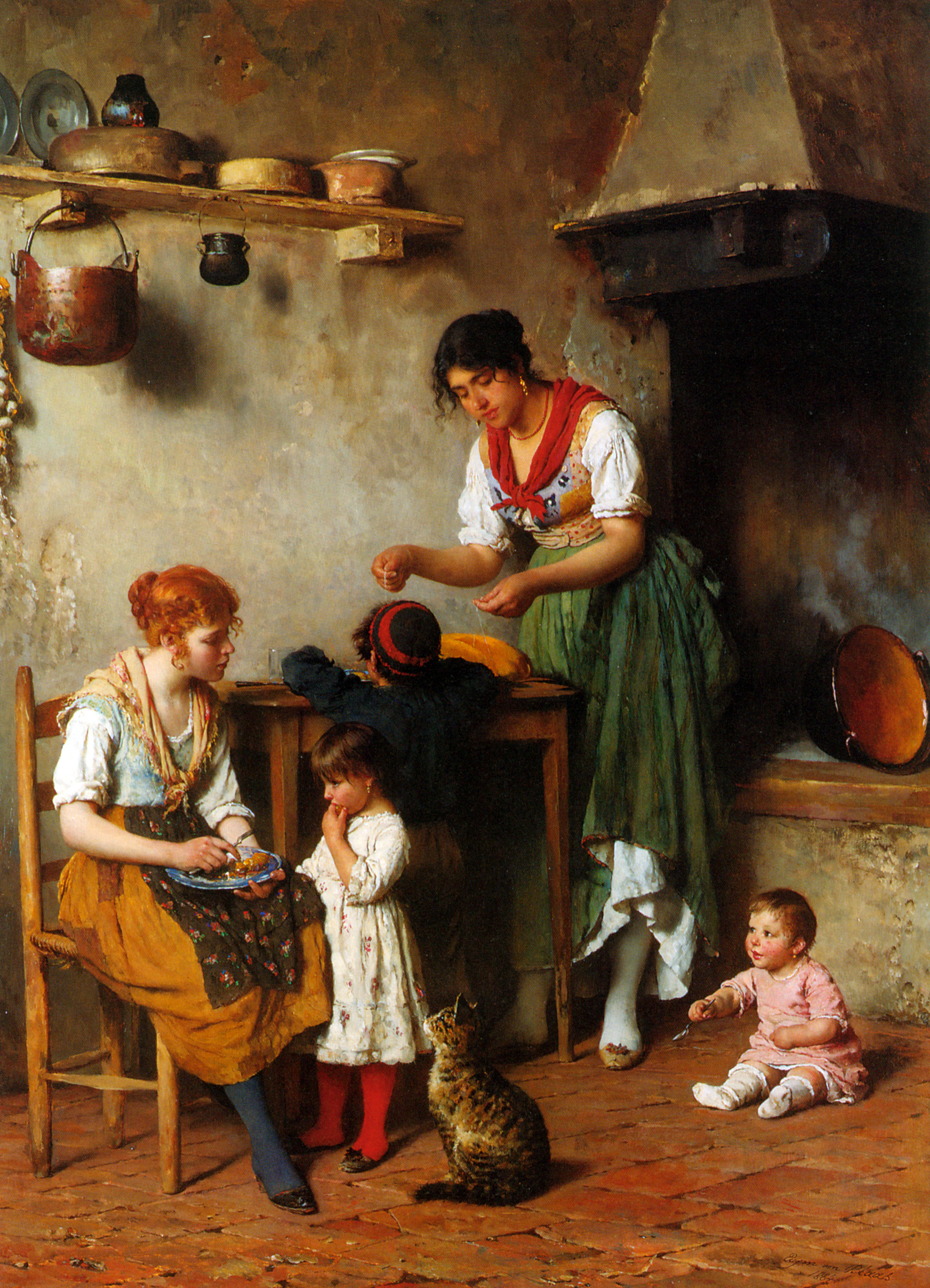 A Helping Hand, 1884 - Eugene de Blaas - WikiArt.org