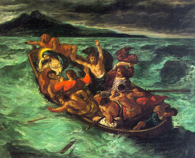 christ on the lake of gennezaret