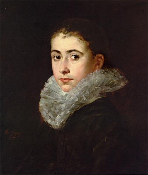 Portrait of a Young Woman, c.1865 - c.1870 - Ева Гонсалес