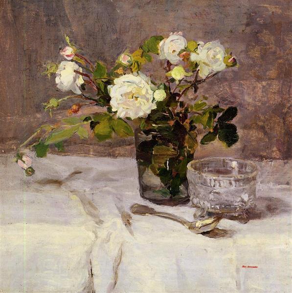 Roses in a Glass, c.1880 - c.1882 - Єва Гонсалес