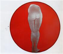 Cercle vicieux rouge - Evelyne Axell
